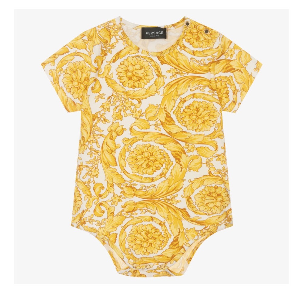 Versace Gold Barocco Cotton Bodyvest